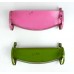 Antique Lot of 2 Painted Metal Decorative Accent Wall Shelf Shelves Pink Green   142355022229